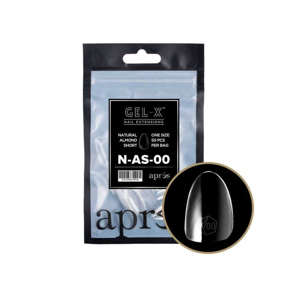 Apres Gel-X Refill Tips 2.0 - Natural Almond Short (50Pcs)
