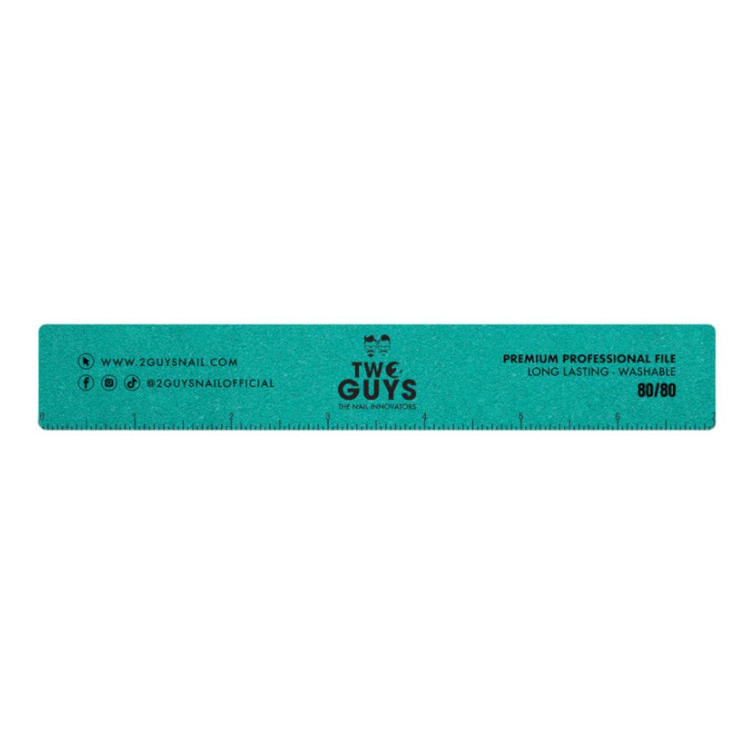 2Guys Nail Files - Premium Jumbo Square 80/80 Grit (Pack Of 10)