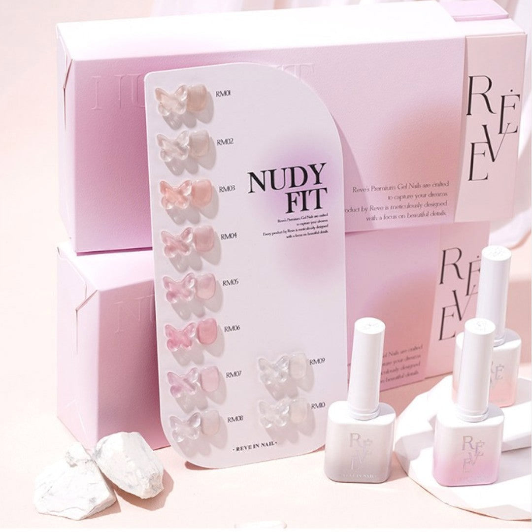 Reve In Nail Nudy Fit #RM01-RM10 Collection