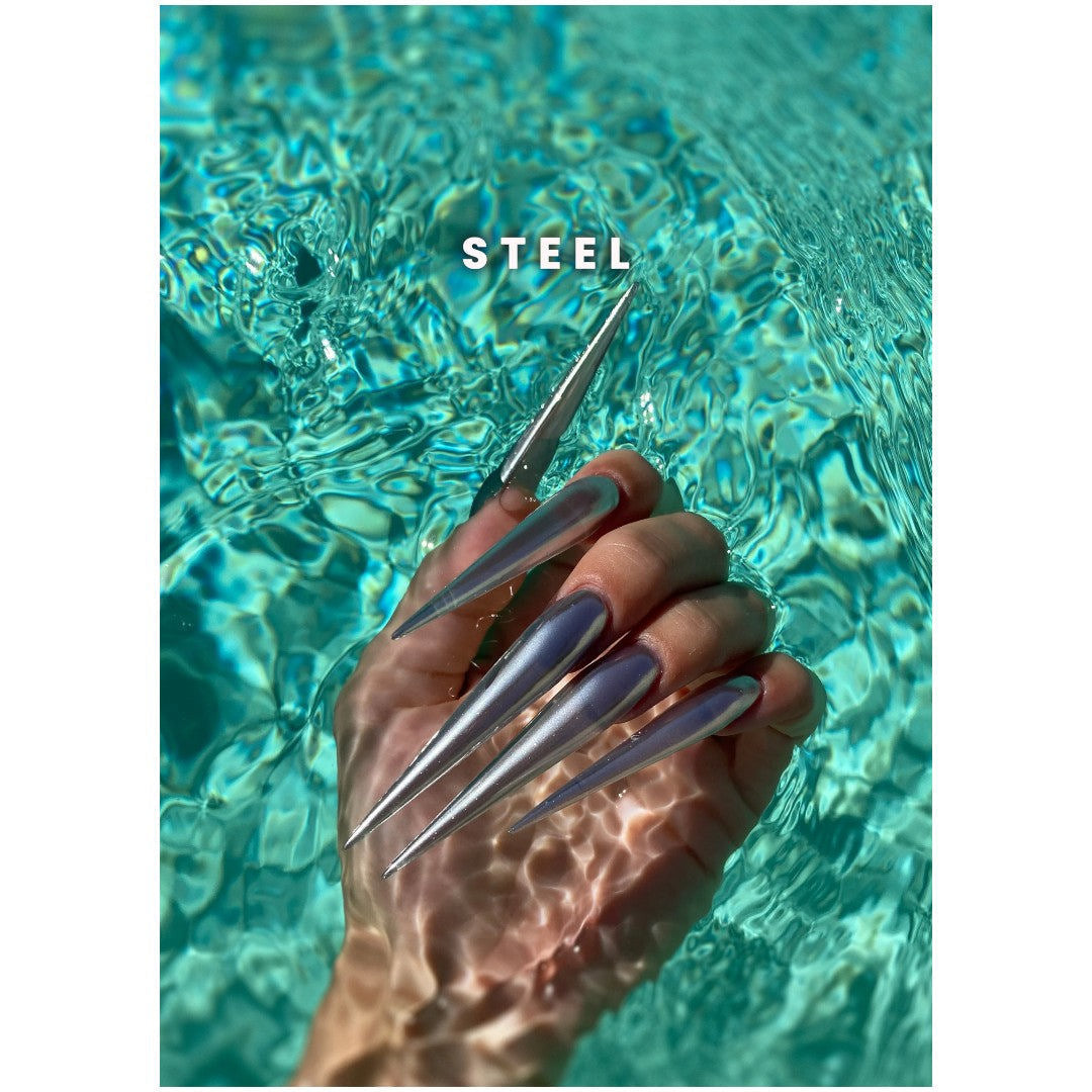 V Beauty Pure Chrome Powder - Steel