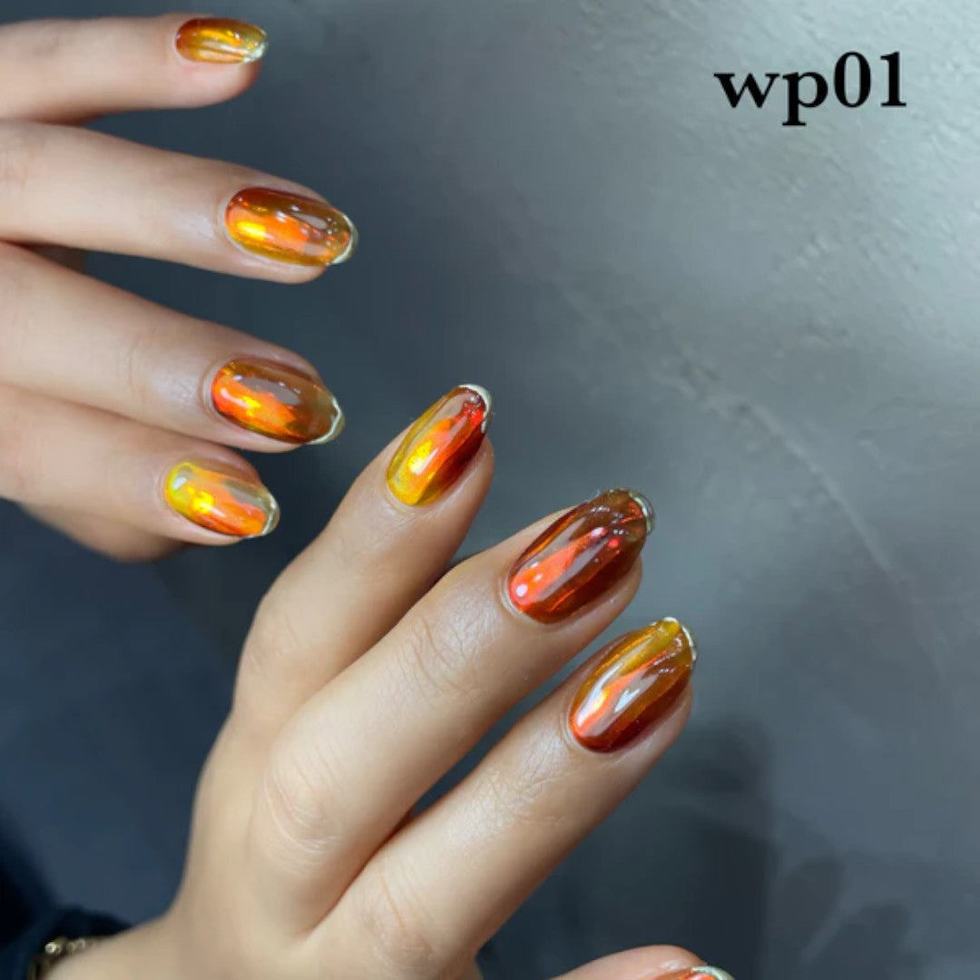 Chrome Holographic Nail Powder - énoi Water WP1