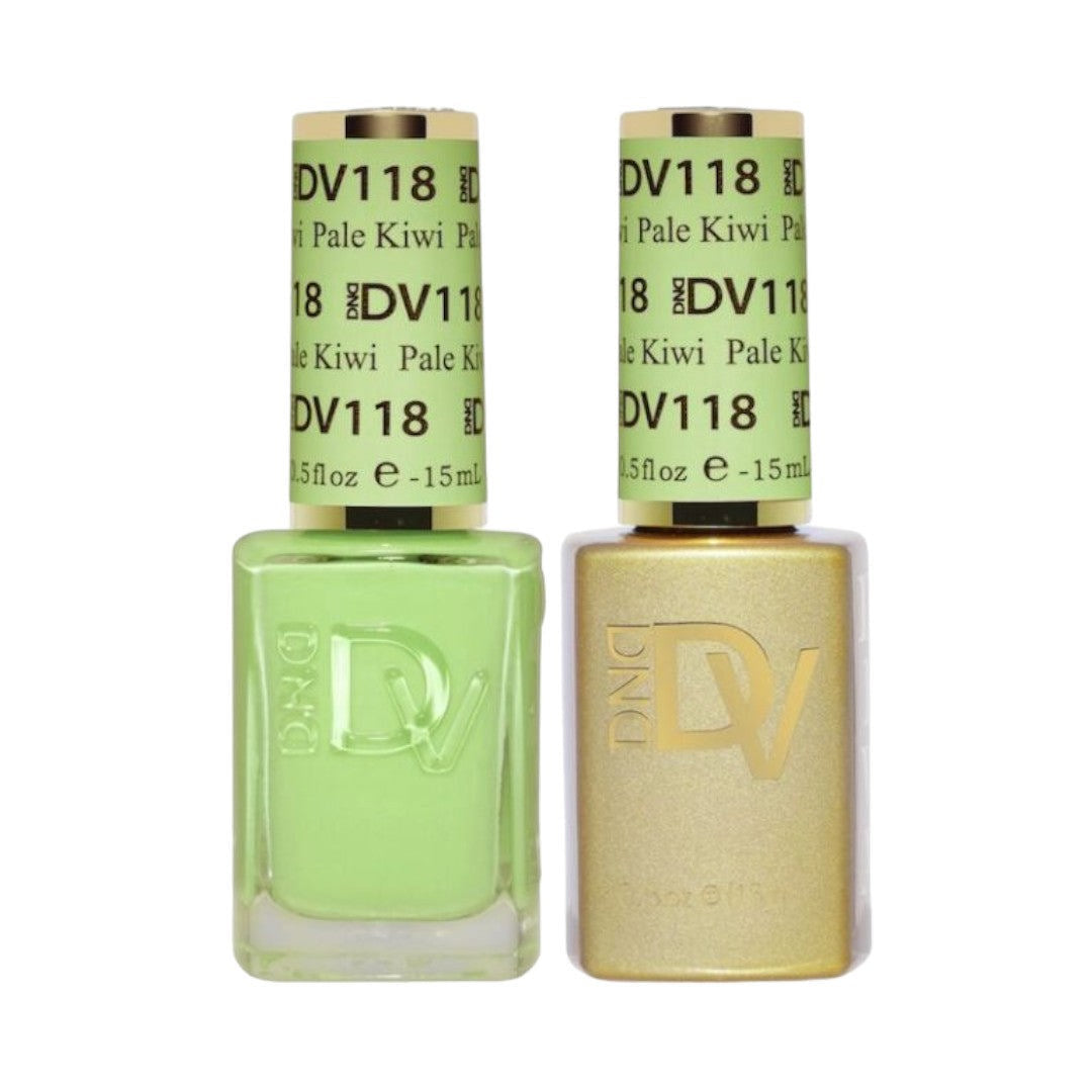 DND Diva Gel & Lacquer Duo - Pale Kiwi #118