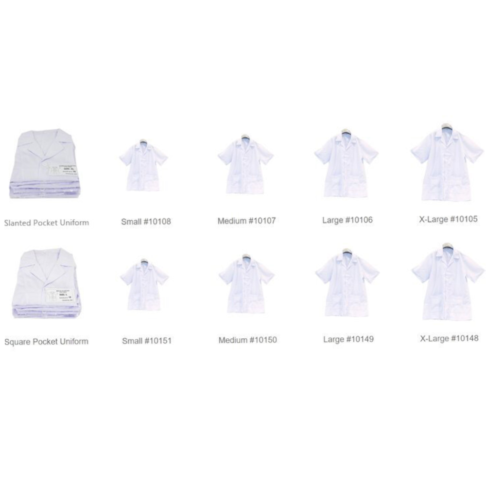 Cre8tion Square Pocket Uniform Jacket - White Medium #10150