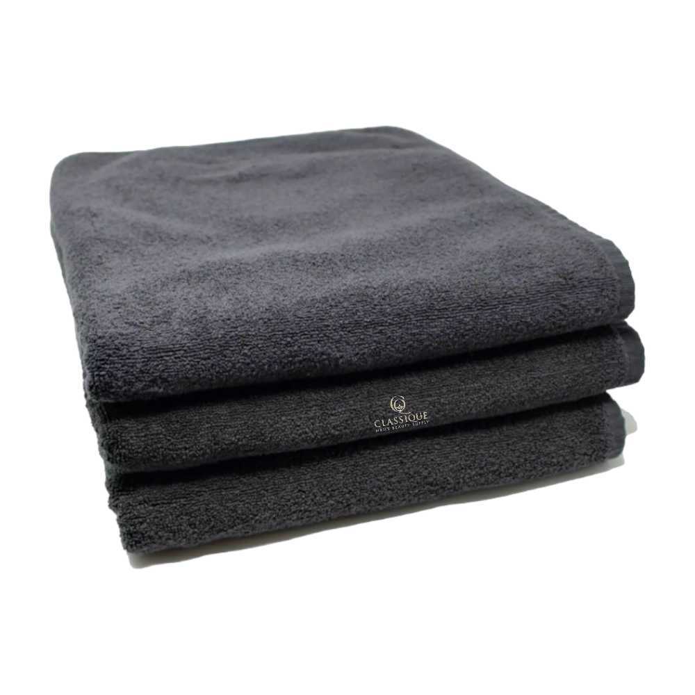 NCI Terry Towels 16x27 2.5lbs (Pack of 12) - Silver Grey