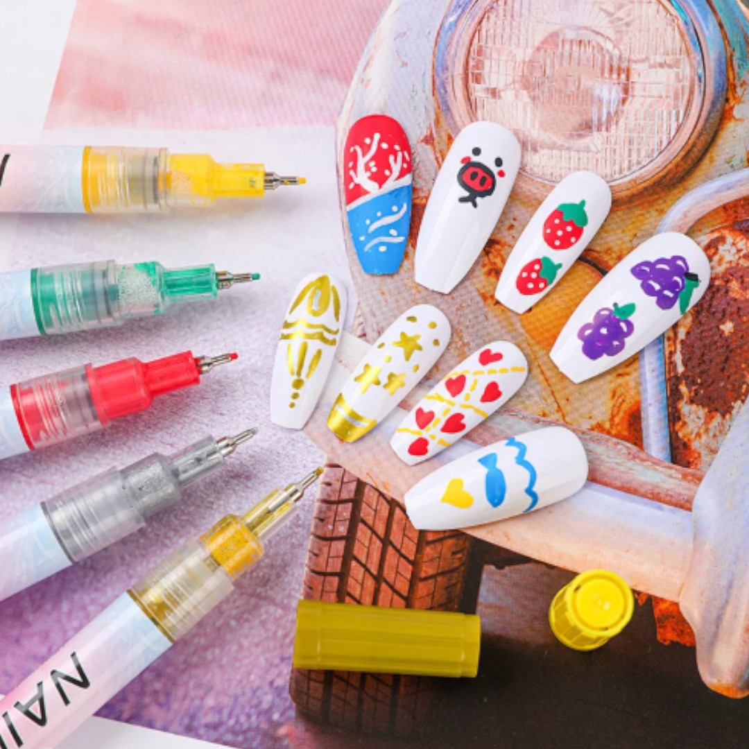 CNBS Nail Art Pen Detailing Marker Polish (Set of 12)