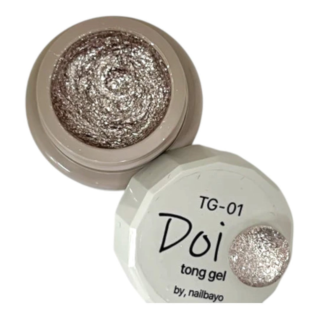 Nailbayo - Doi Tong Glitter Gel #TG01 5G