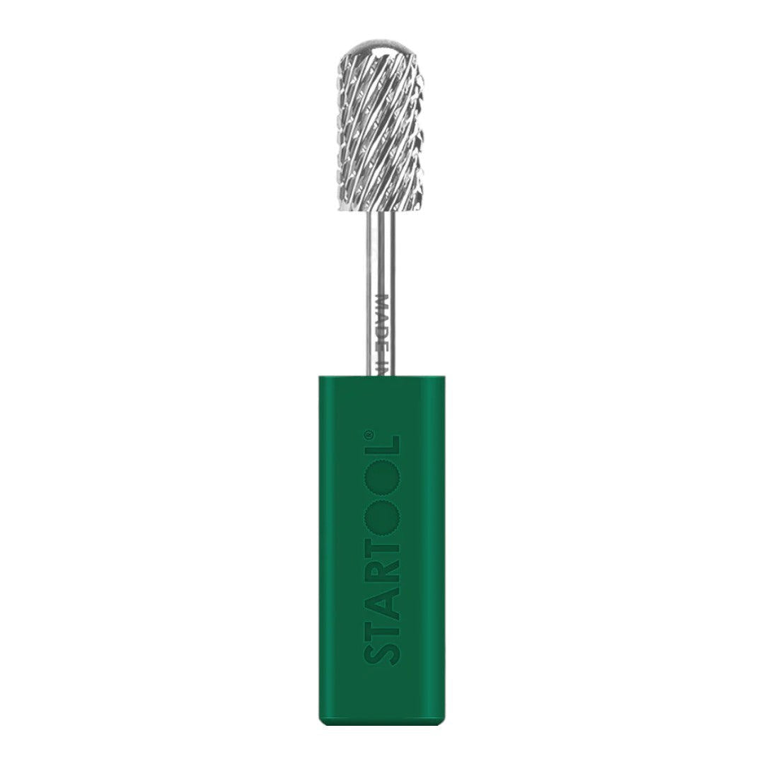 Startool Nail Drill Bits - Large Barrel Round Top Carbide R3X Triple Extra Coarse Grit 3/32 Silver