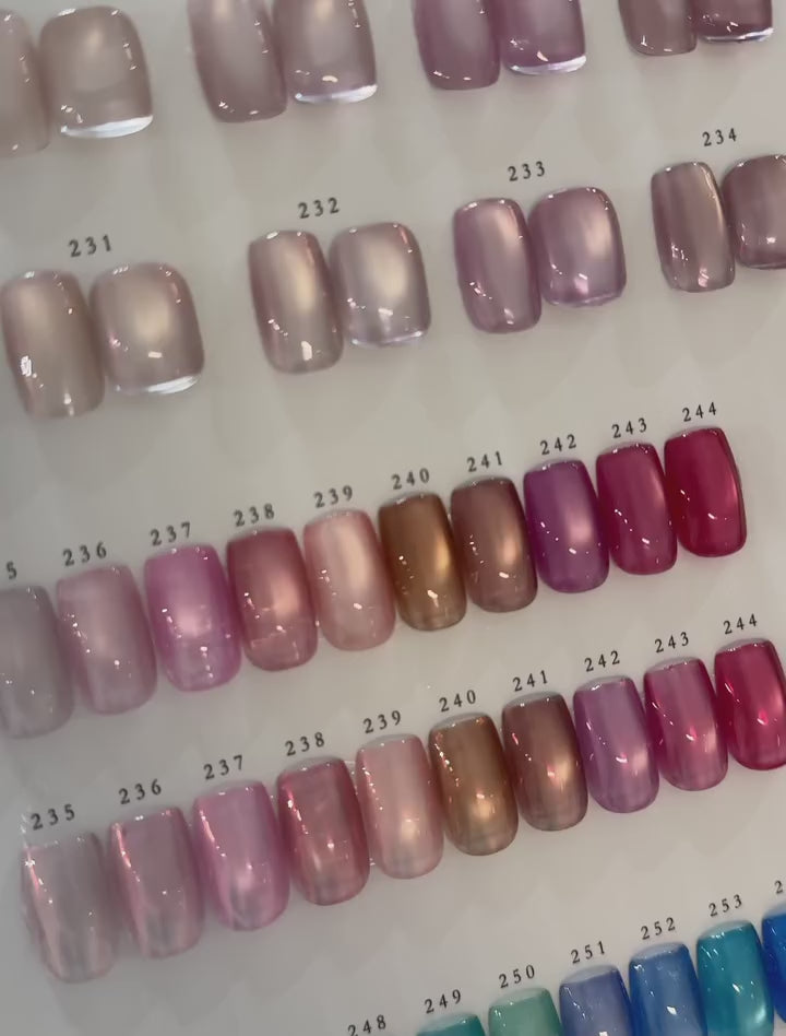Enoi Cat Eye Gel Polish - Macaroon Magnet Collection #MG235-254