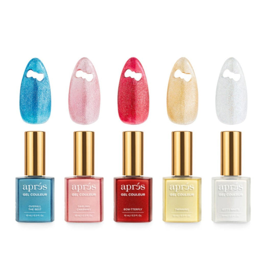 Apres Hello Kitty Eye Gel Couleur W/ Red Bow Cap Accessory (Set Of 5)