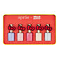 Apres Hello Kitty Best Friends Flash Glitter Gel Couleur W/ Red Bow Cap Accessory (Set Of 5)