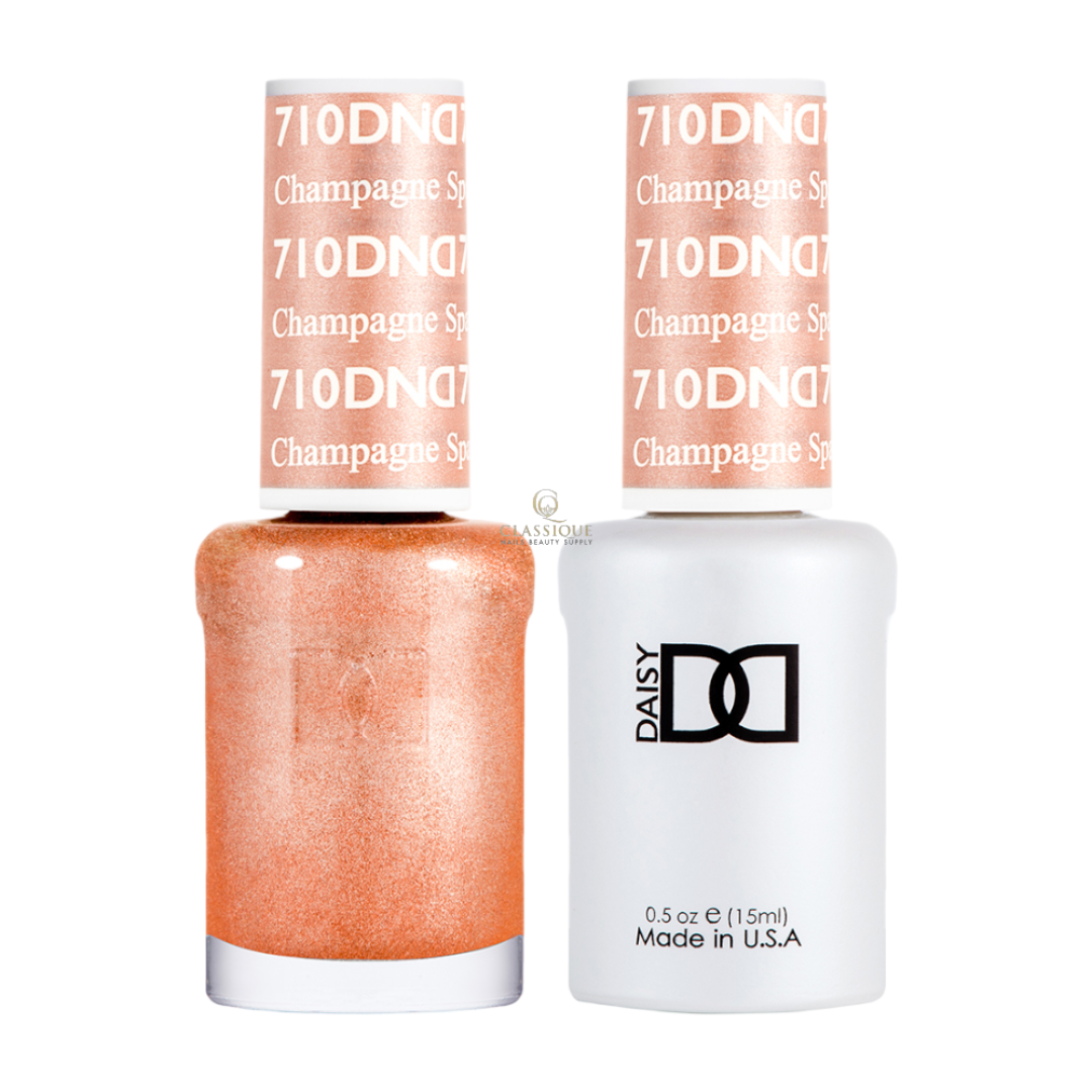 DND Gel & Lacquer Duo - Champagne Sparkles #710