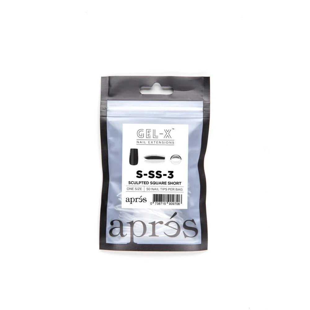 Apres Gel-X Refill Tips - Sculpted Square Short (50Pcs)