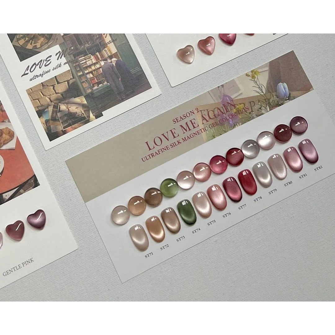 Gentle Pink Cat Eye Gel Polish #ST75