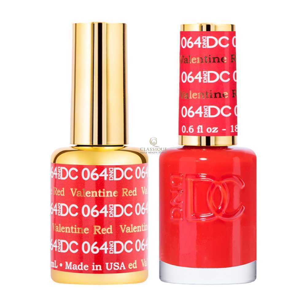 DND DC Gel & Lacquer Duo - Valentine Red #064