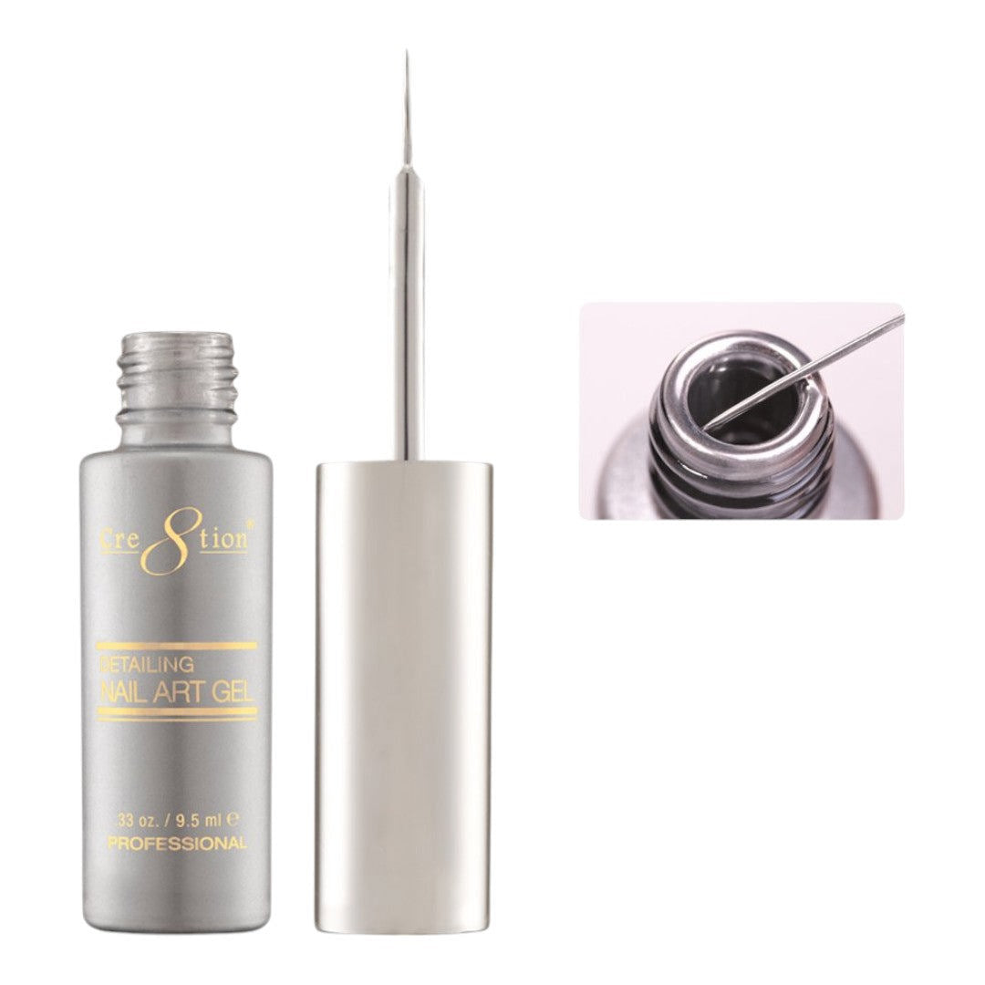 Cre8tion Gel Art Liner - Silver Mirror Chrome