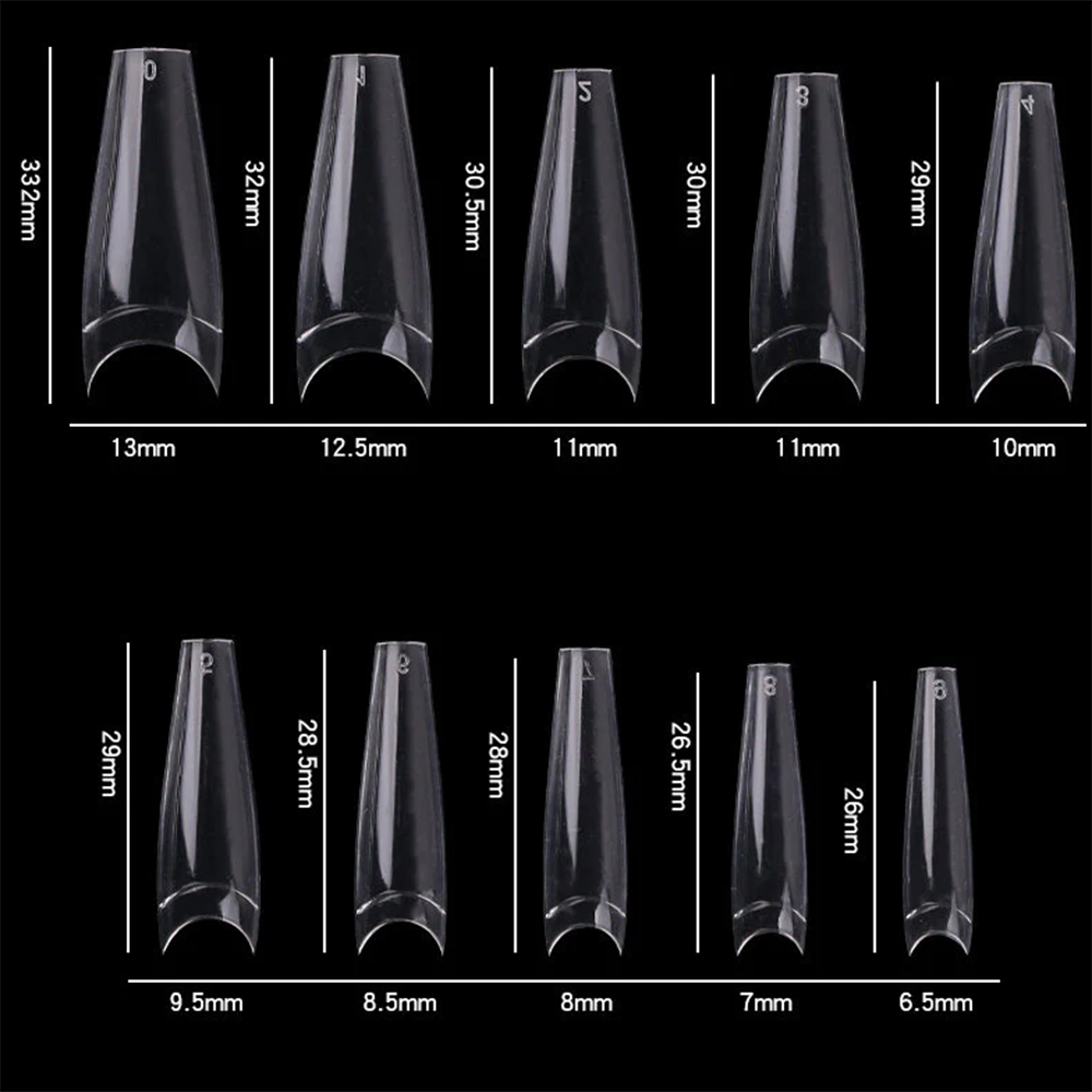Cre8tion Nail Tips Box - Special Shape 20 Clear (600Pcs) #15225