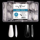 Cre8tion Nail Tips Box - Clear Coffin Long (600Pcs) #15139