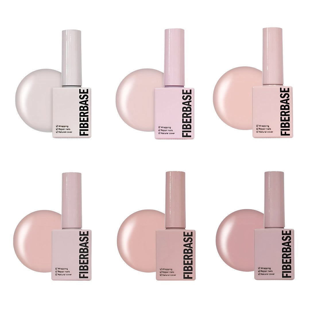 Kenzico Fiber Glass Color Base Gel Collection 6Pcs