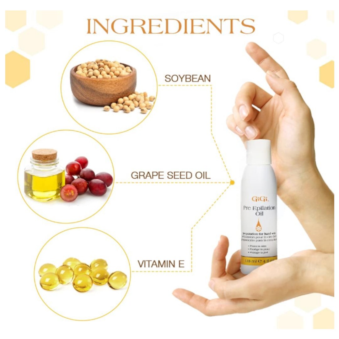 Gigi Pre Epilation Oil 4Oz #0901