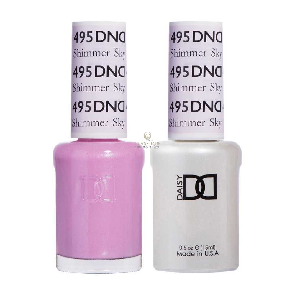 DND Gel & Lacquer Duo - Shimmer Sky #495
