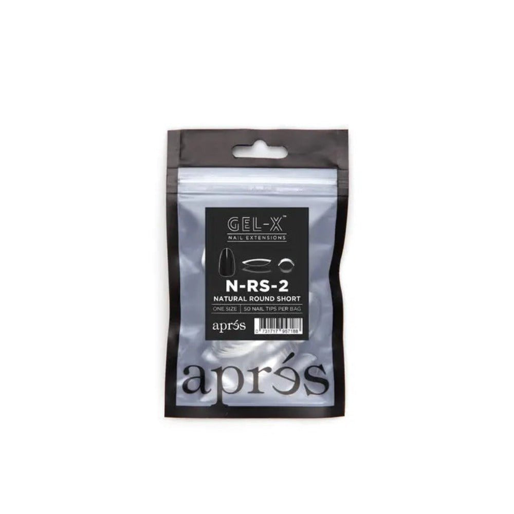 Apres Gel-X Refill Tips - Natural Stiletto Short (50Pcs)