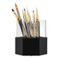 Apres Hexagonal Art Brush Holder - Black
