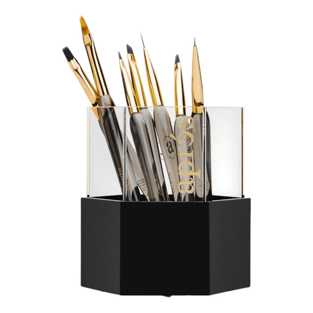 Apres Hexagonal Art Brush Holder - Black