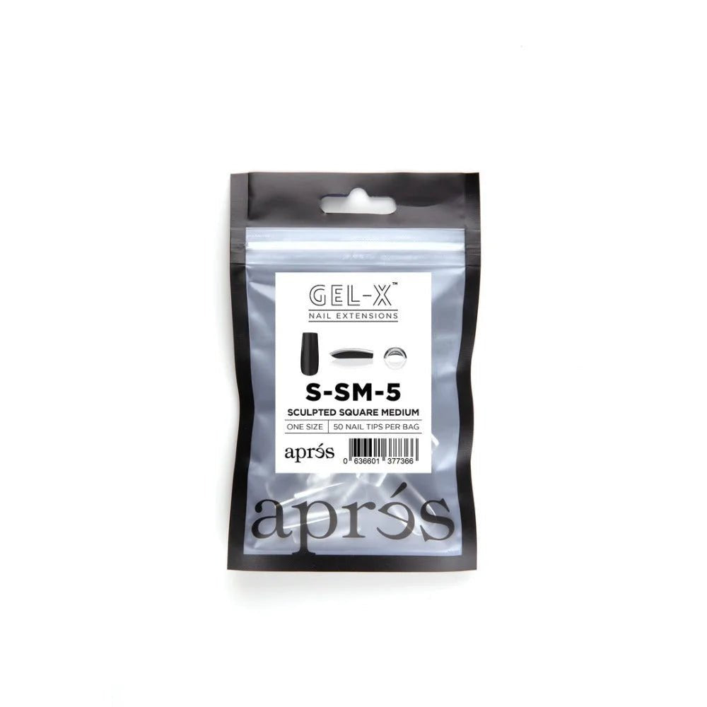 apres Gel-X Refill Tips - Sculpted Square Medium (50pcs)