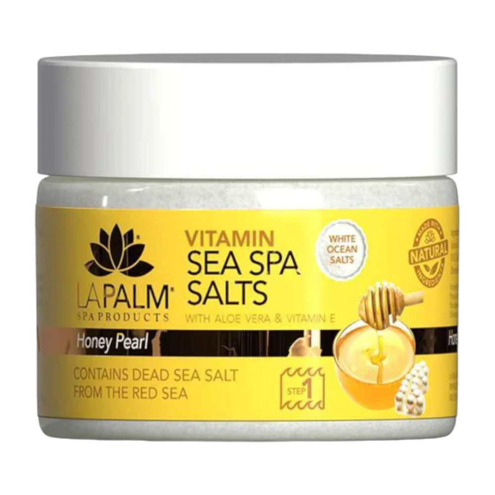 La Palm Sea Spa Salt - Honey Pearl 12Oz