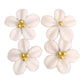 CNBS Nail Charms - 3D Handmade Acrylic White Flower Varied Style 4Pcs