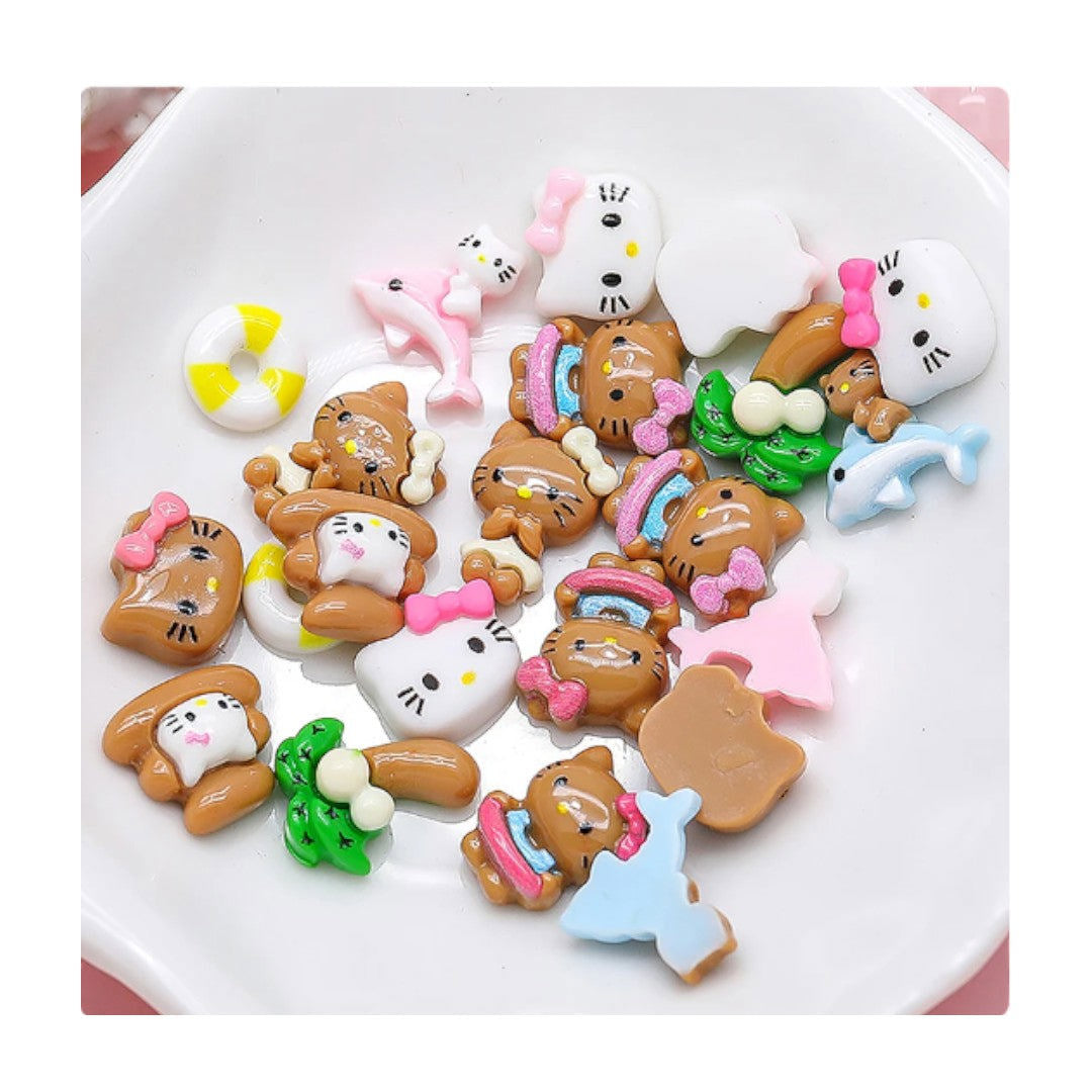 CNBS Nail Charms - Brown Hello Kitty