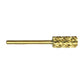 SP Nail Drill Bits - Large Barrel Carbide H4X Quadruple Extra Coarse Grit 3/32 Gold
