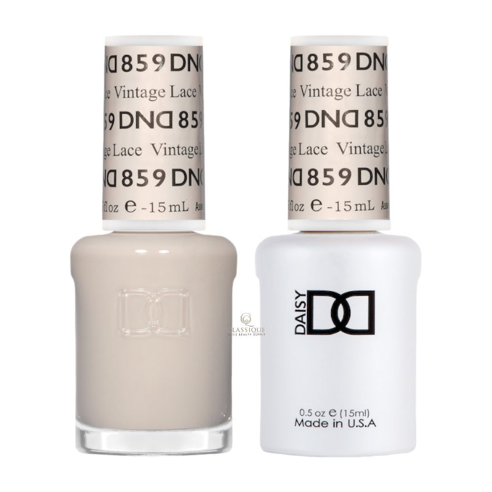 DND Sheer Gel & Lacquer Duo - Vintage Lace #859