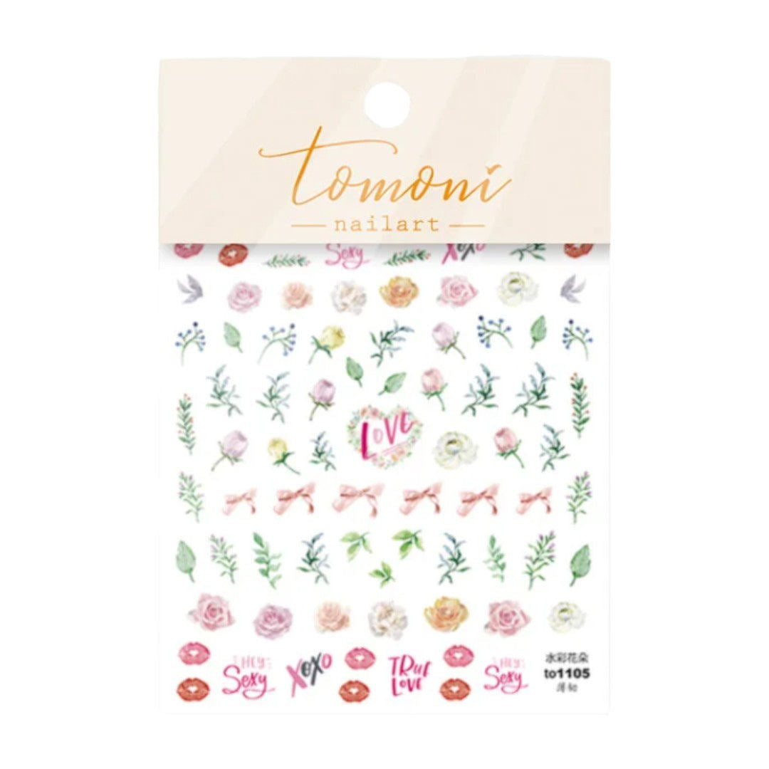 CNBS Nail Stickers - Watercolour Flowers
