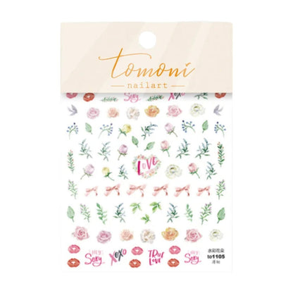 CNBS Nail Stickers - Watercolour Flowers
