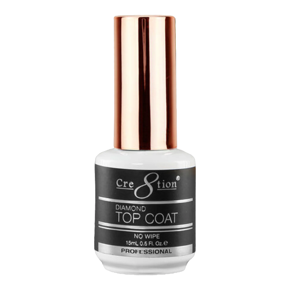Cre8tion Soak Off Gel Top Coat - No Wipe Diamond 0.5Oz