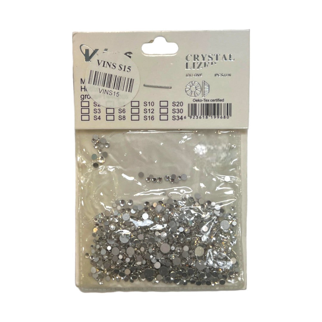 CNBS Rhinestones - Colourful Assorted Flatback Crystals 1440pcs
