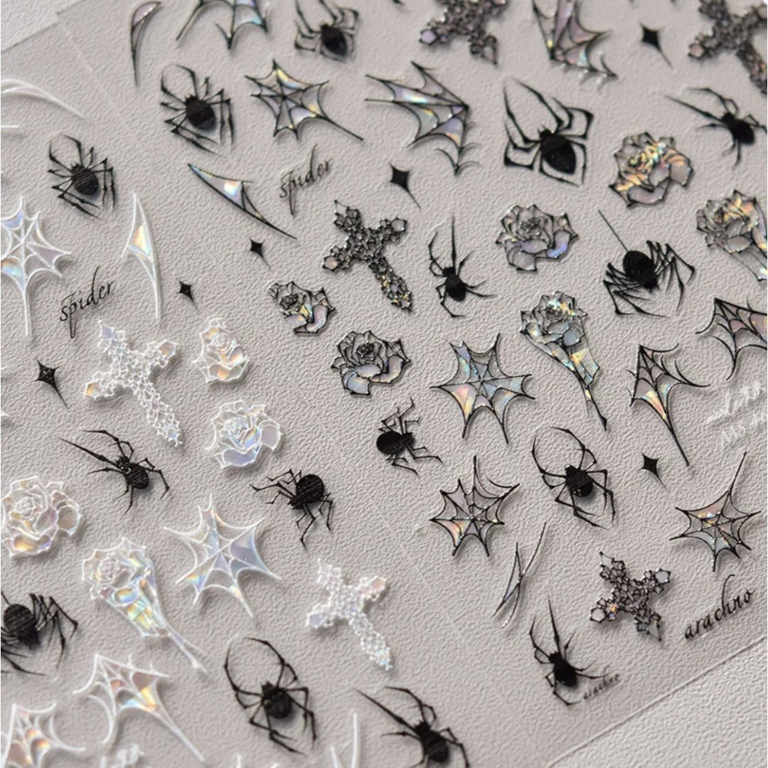 CNBS Nail Stickers - Gothic Spiders