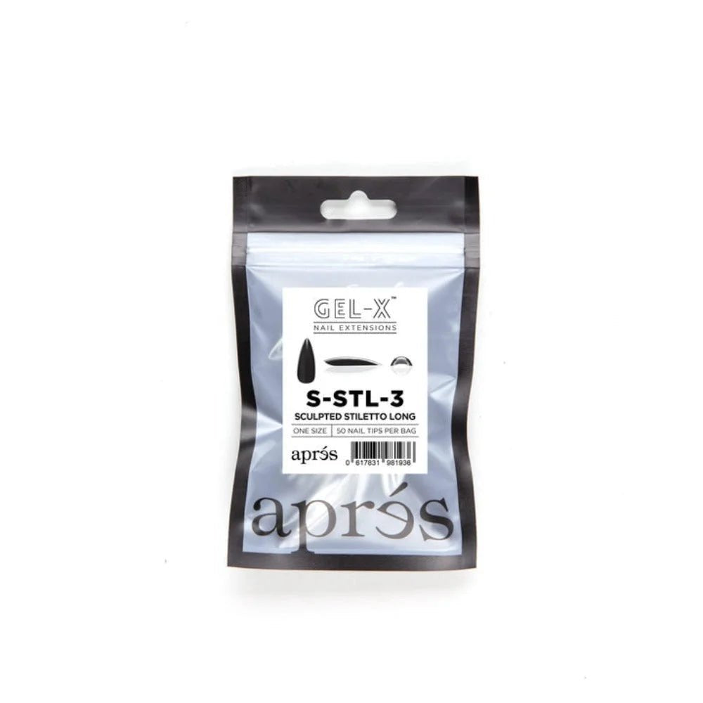 Apres Gel-X Refill Tips - Sculpted Stiletto Long (50Pcs)