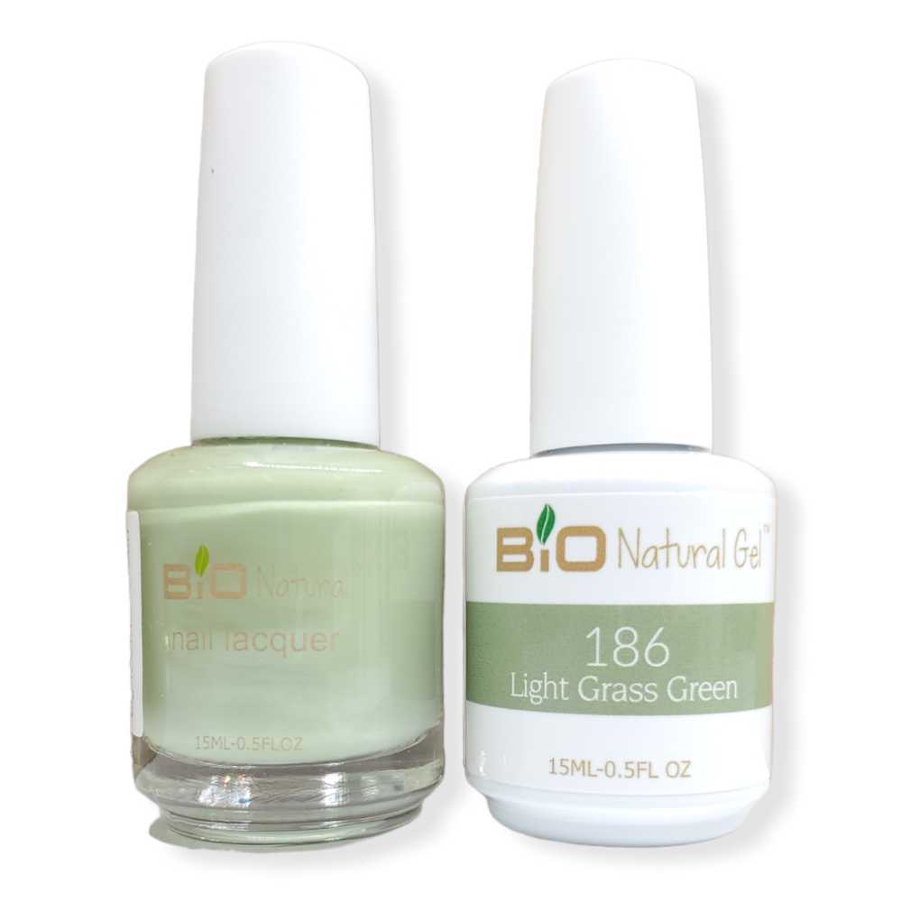 Bio Natural Gel & Lacquer Duo - Light Grass Green #186