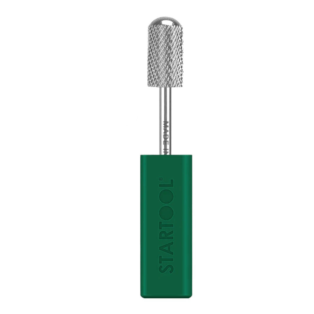 Startool Nail Drill Bits - Large Barrel Round Top Carbide RM Medium Grit 3/32 Silver