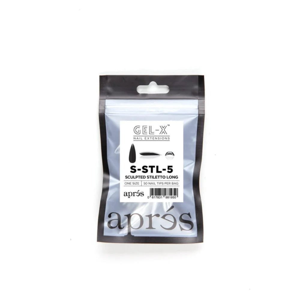 Apres Gel-X Refill Tips - Sculpted Stiletto Long (50Pcs)