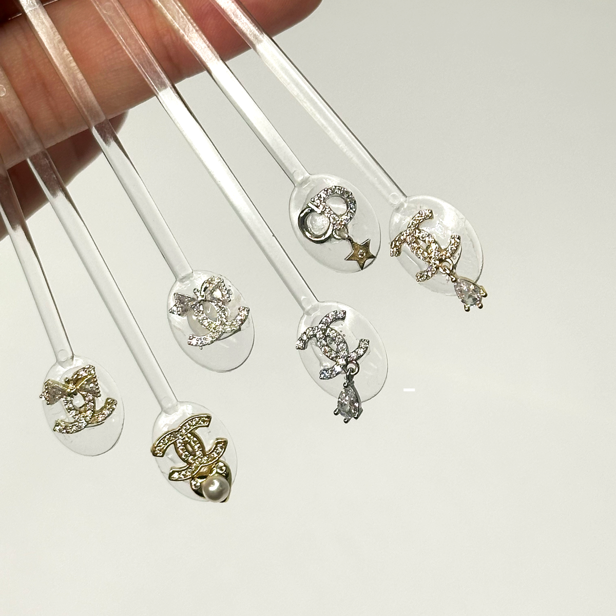 CNBS Nail Charms - Designer Star Dangle 5pcs