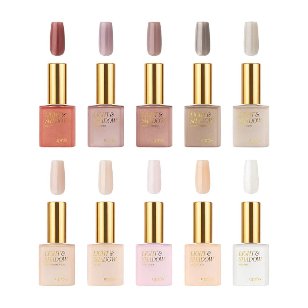 Apres Gel Couleur - Light & Shadow Sheer Collection - Winter 10Pcs