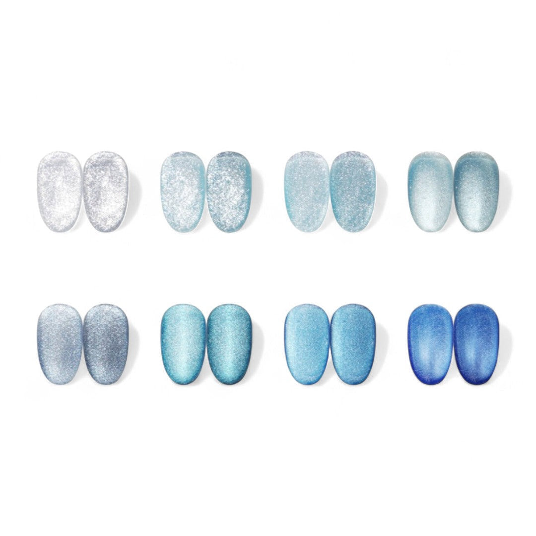Aurora Queen Cat Eye Gel Polish - The Blue Collection #AQ241-248 (8Pcs)