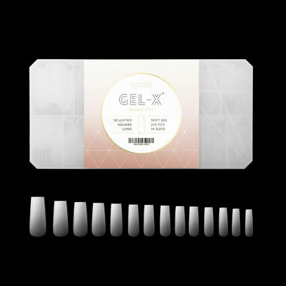 Apres Gel-X Tips Box 2.0 - Ombre Square (210Pcs)