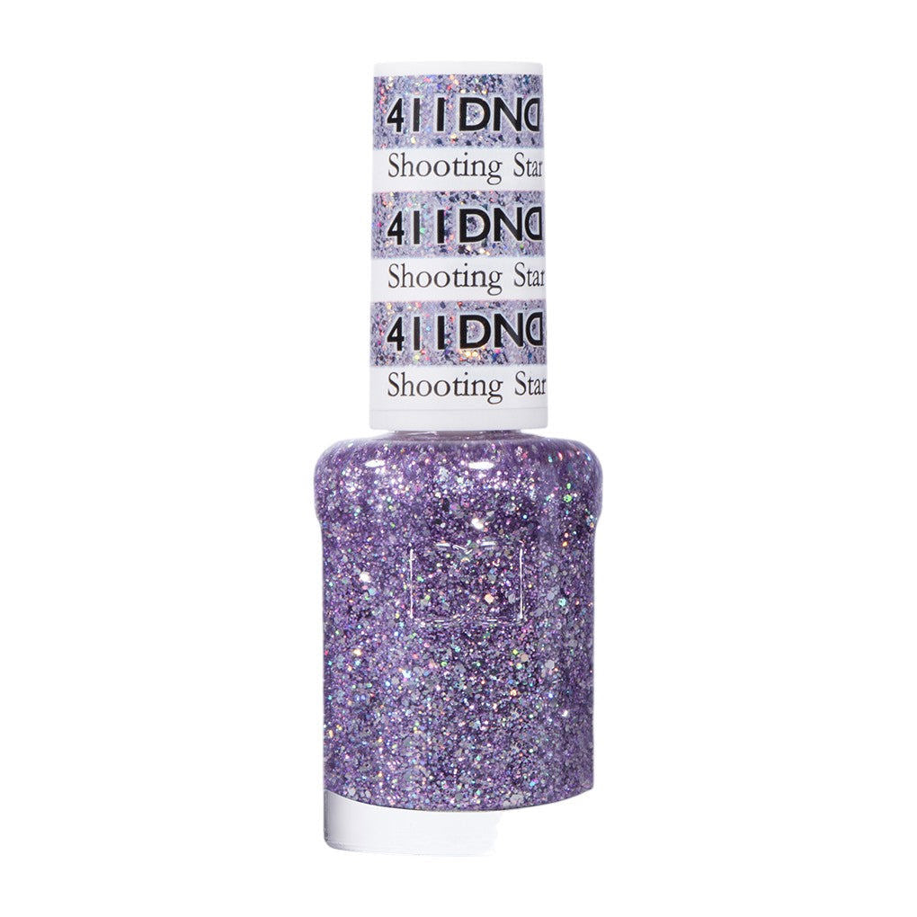 CNBS Nail Polish Purple Glitter #411