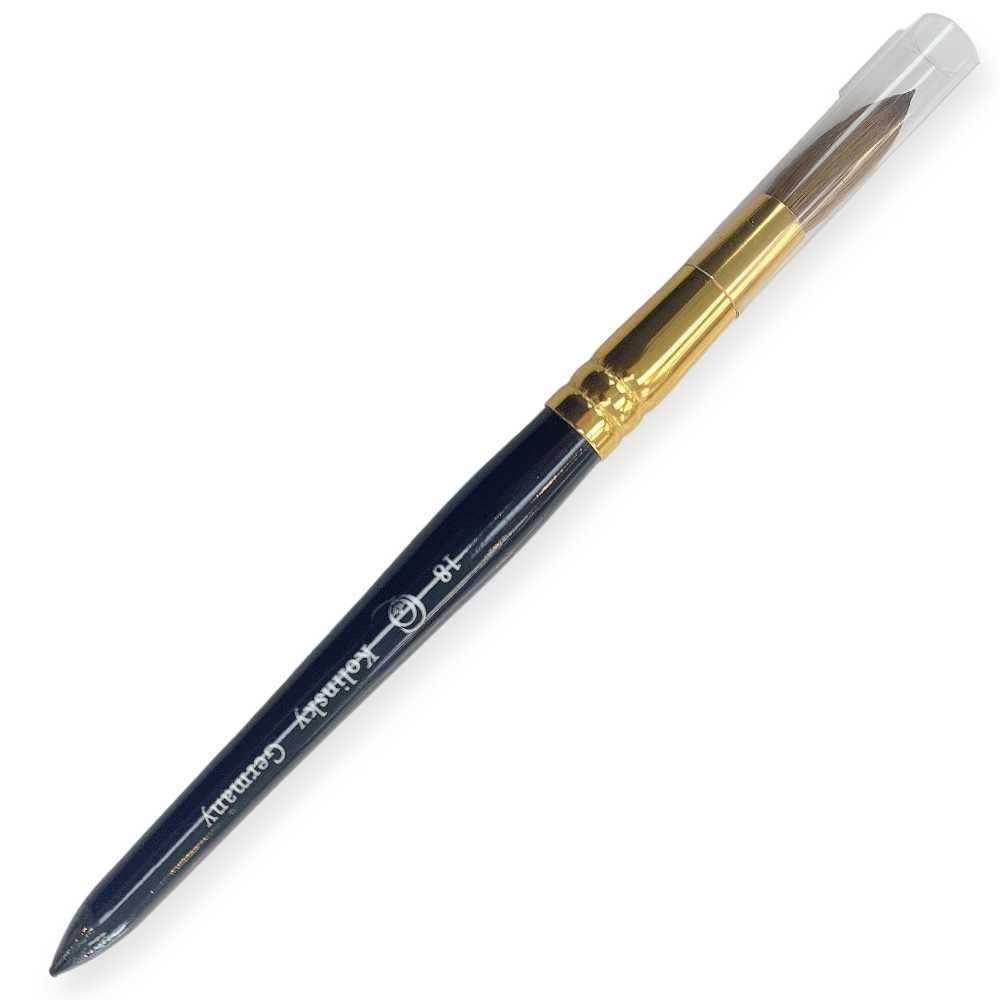 CNBS Acrylic Brush - Kolinsky Black Wood Handle #18