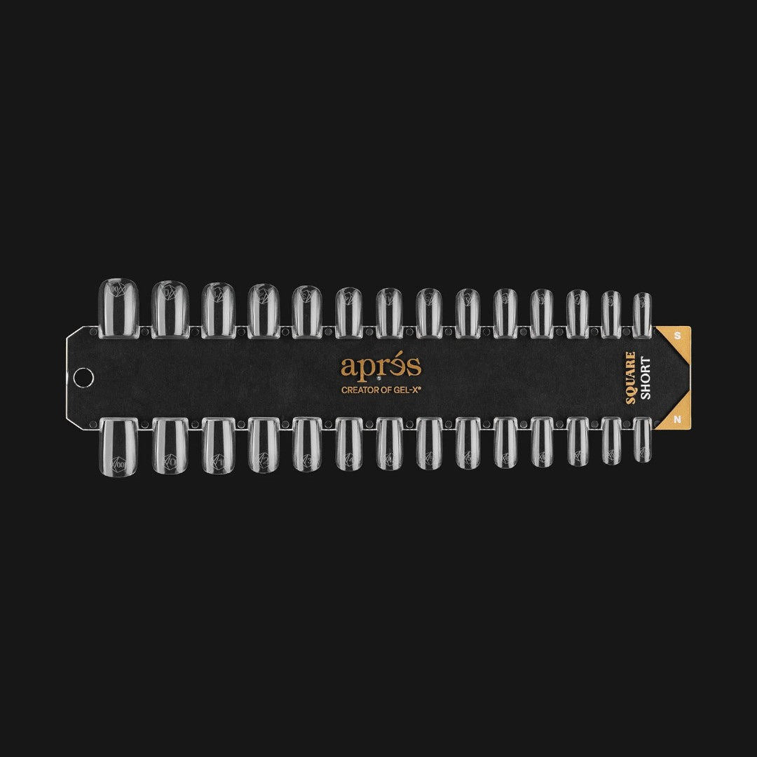 Apres Gel-X Tip Swatch - Natural/Sculpted Square Short