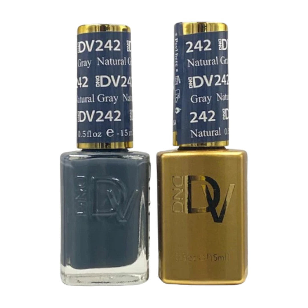 DND Diva Gel & Lacquer Duo - Natural Gray #242